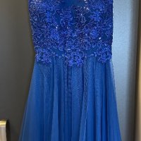 Официална синя рокля, размер XS/S, снимка 1 - Рокли - 44368847