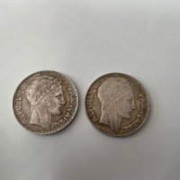 Сребърни монети Франция 10 франка, 1933 и 1929, снимка 7 - Нумизматика и бонистика - 41791581