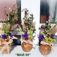 Мини гърненца с цветя, снимка 2 - Подаръци за жени - 44162737