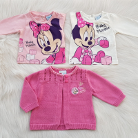 Блуза дънки и жилетка Мини Маус 0-3 месеца, снимка 3 - Комплекти за бебе - 36276904