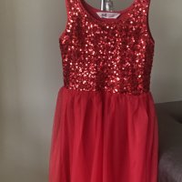 Рокля  Lady Red  за малки госпожици, снимка 1 - Детски рокли и поли - 40790436