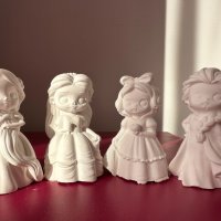 3D гипсови фигурки за оцветяване Принцеси, снимка 2 - Рисуване и оцветяване - 41967029