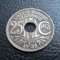 Стара монета 25 сантима 1932 г. Франция- красавица !, снимка 4 - Нумизматика и бонистика - 42219721