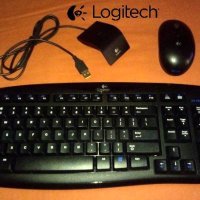 Безжичен Комплект Logitech Cordless Desktop® EX 100, снимка 1 - Клавиатури и мишки - 33239963