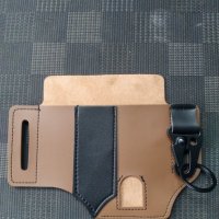 Тактическа кожена чанта кобур за колан и много инструменти къмпинг, лов 18*13,5*1 см, снимка 5 - Екипировка - 39460321