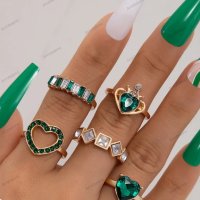 Дамски моден комплект бижута(пръстени), 3модела - 023, снимка 9 - Пръстени - 41292813