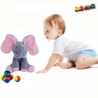 Детско пеещо слонче, снимка 3 - Плюшени играчки - 34705628