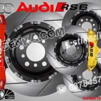 RS6 Audi RS 6 надписи за капаци на спирачни апарати стикери лепенки фолио, снимка 1 - Аксесоари и консумативи - 25965701