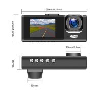 Видеорегистратор с 2 камери, до 32GB SD карт, снимка 5 - Аксесоари и консумативи - 40153209