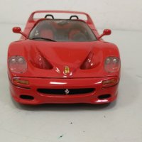 Метална количка Ferrari F50 Burago 1:18, снимка 3 - Колекции - 34365626