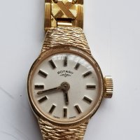 Позлатен дамски механичен часовник Rotary, снимка 2 - Дамски - 38951197