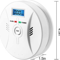 Нов Алармен Детектор за въглероден оксид LCD дисплей Защита дом, снимка 2 - Друга електроника - 41806994