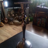 Свещник метален от Англия, снимка 2 - Други ценни предмети - 41815499