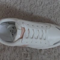 Обувки, спортни, еко кожа, бели, код 416/ББ2/40, снимка 4 - Дамски ежедневни обувки - 42663215