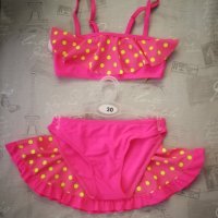 Детски бански костюми, розов цвят , три части с поличка, снимка 5 - Детско бельо и бански  - 41537431