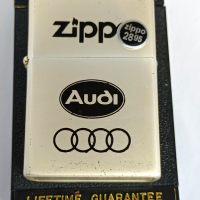 Стара запалка Zippo Audi Ауди 1996 Рядка, снимка 4 - Антикварни и старинни предмети - 36160530