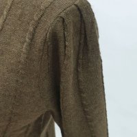 Кафява дамска блуза с мерино вълна Rodier, снимка 3 - Блузи с дълъг ръкав и пуловери - 34771450
