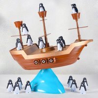 Монтесори играчка за баланс | Игра за балансиране на пиратски кораб за деца, играчка за пиратски кор, снимка 5 - Образователни игри - 44324971