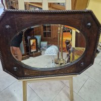 Уникално старо английско антикварно огледало Махагон- Края на 19 век , снимка 7 - Антикварни и старинни предмети - 41744396