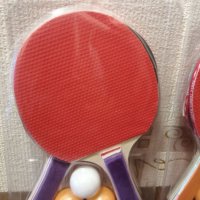 Комплект за тенис на маса, Хилки 2 броя,Топчета 3 броя, снимка 6 - Тенис - 42541460