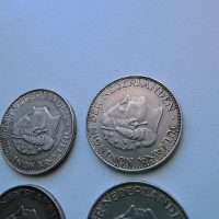 4 бр Сребърна Монета Монети 1 Гулден 1958 1965 1966 1967, снимка 9 - Нумизматика и бонистика - 40500449