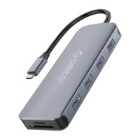 USB Хъб USB Преобразувател Orico MC-U111P, USB Type C Хъб, 11-in-1 Multifunction Docking Station, снимка 3 - Кабели и адаптери - 35689703