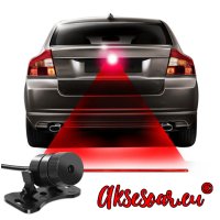 Автомобилна Задна LED лазерна светлина за мъгла лазер против сблъсък Предупредителна спирачна лампа , снимка 1 - Аксесоари и консумативи - 41453780