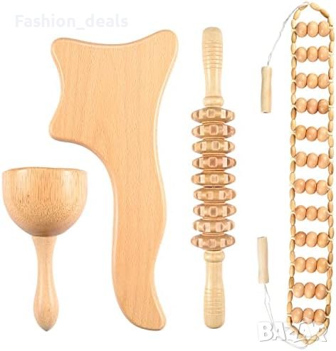Нови инструменти за масаж от дърво/Дренажен масаж тяло/Шия Крака Гръб/Облекчава болка, снимка 1