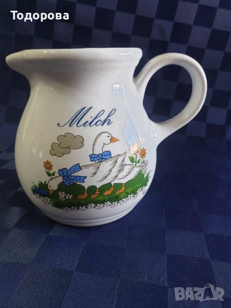Порцеланова кана за мляко, снимка 1
