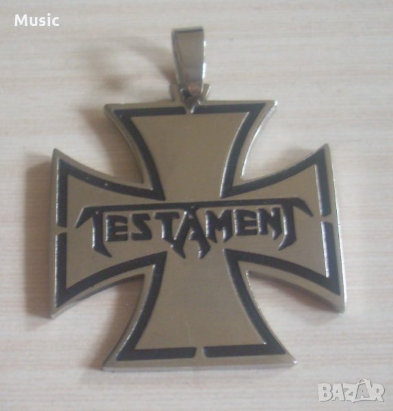 Testament - Metal / Метъл медальон от неръждаема стомана, снимка 1