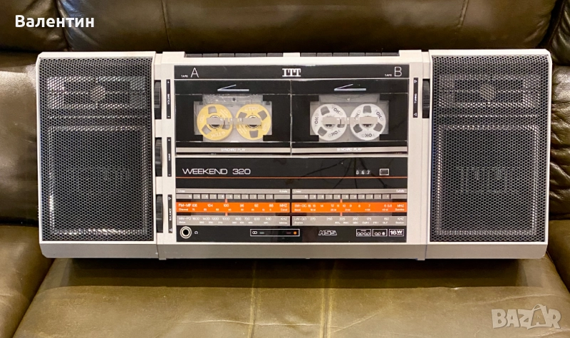 Радио касетофон ITT Weekend 320 винтидж като нов, снимка 1
