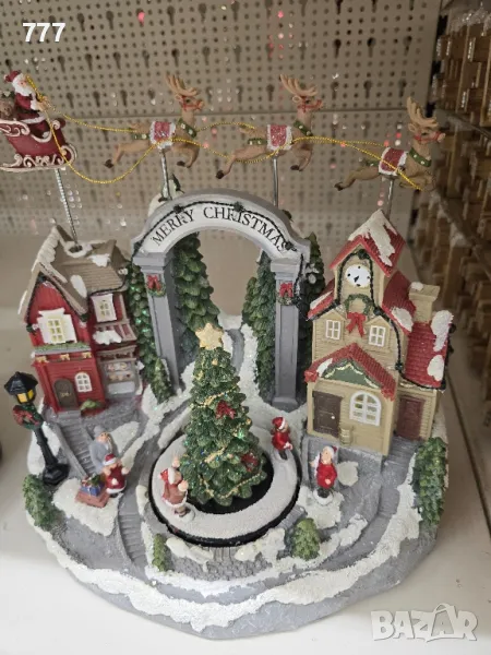 светещи коледни сцени фигурки , снимка 1