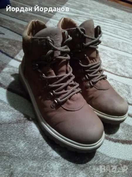 Зимни кожени кубинки, снимка 1