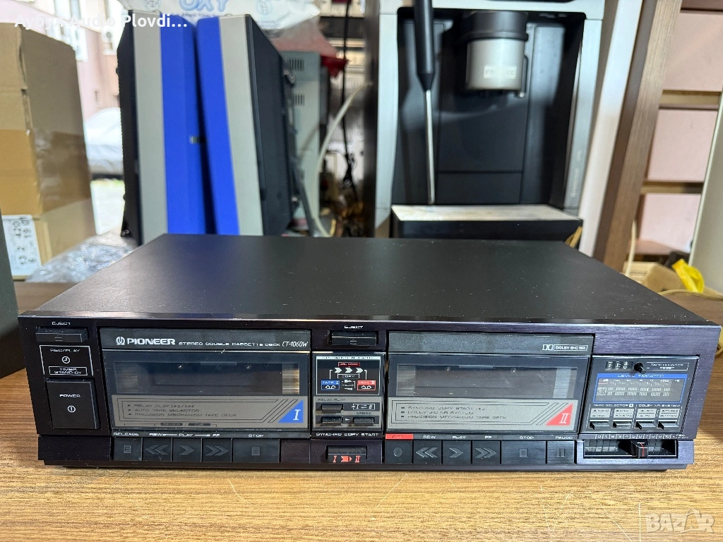Vintage Pioneer Stereo Double Cassette Deck CT-1060W, снимка 1