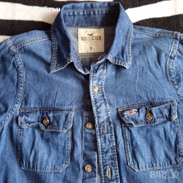 BLACK FRIDAY! HOLLISTER оригинална дънкова риза Холистър М размер denim shirt, снимка 1