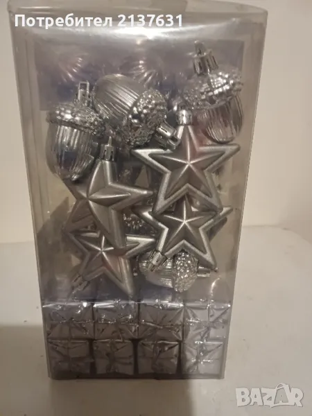 НОВ ! Комплект - 50 броя УКРАСИ / ИГРАЧКИ за ЕЛХА , снимка 1