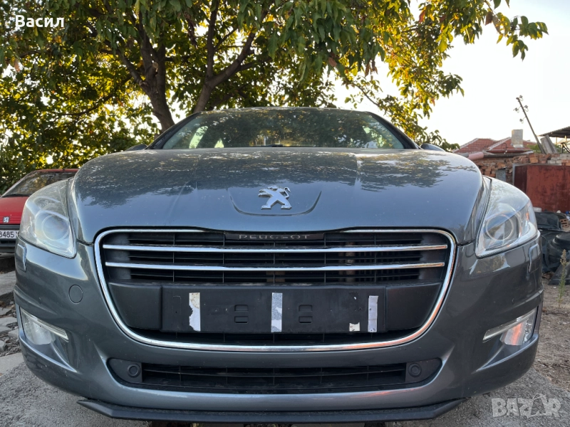 Предна броня ОБОРУДВАНА ТЪМНОСИВ МЕТАЛИК Peugeot Пежо 508 2.0 hdi 2.0 хди 140 кс RH01 DYZA Led Xenon, снимка 1