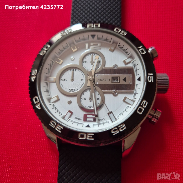 Японски кварцов масивен часовник AKSEPT. , снимка 1