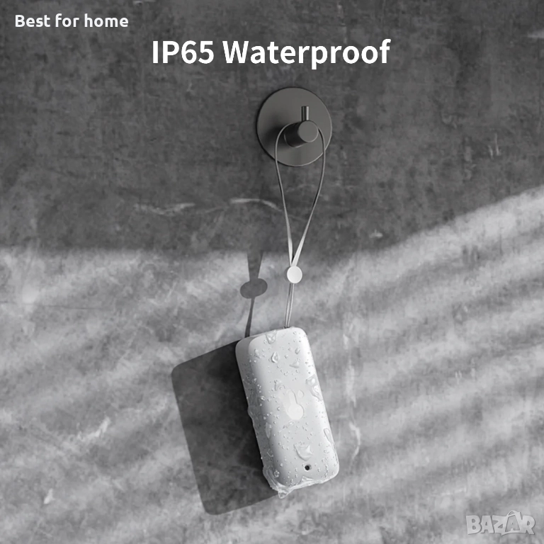 Смарт термометър и влагомер SwitchBot Meter Plus – Bluetooth, голям дисплей и известия на телефона, снимка 1