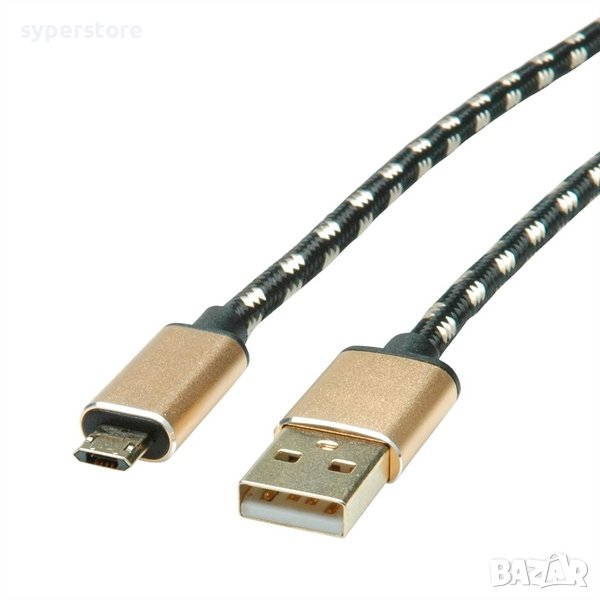 Кабел  USB2.0 A-Micro B, M/M, 1.8m SS301048, снимка 1