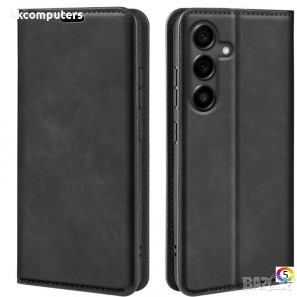 Samsung Galaxy S25 FE Retro-skin Magnetic Кожен Калъф и Протектор, снимка 1