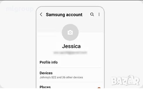 Премахване на Samsung акаунт, снимка 1