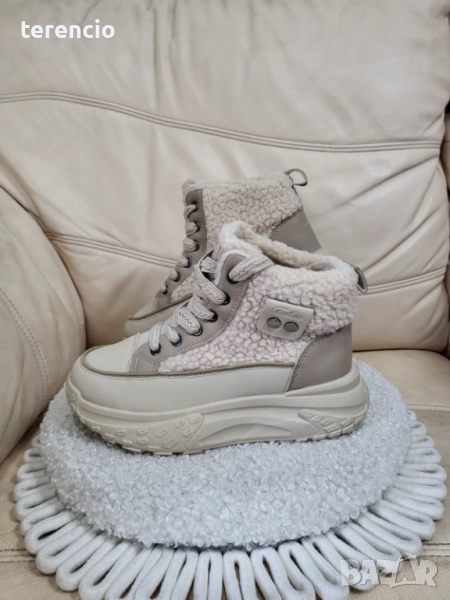 Нови боти - беж, снимка 1