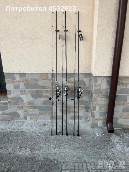 шаранджийски комплект три въдици три макари osako, снимка 1