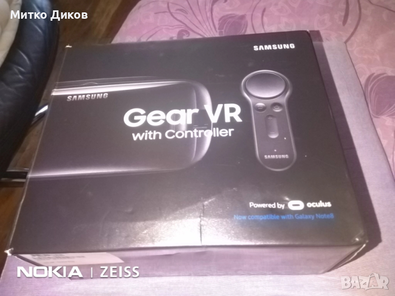 Samsung Gear VR with controller, очилa за виртуална реалност нови с дистационно, снимка 1