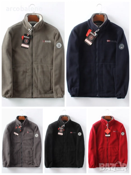 Мъжко топло удебелено поларно яке, 5цвята , снимка 1