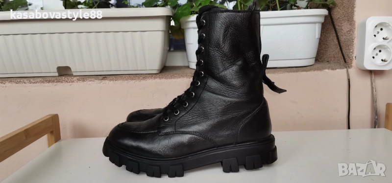 Ботуши Естествена кожа 37н., снимка 1