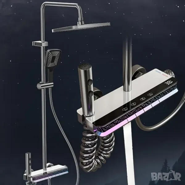 🚿 Луксозна Душ Система с LED Осветление и Екран, снимка 1