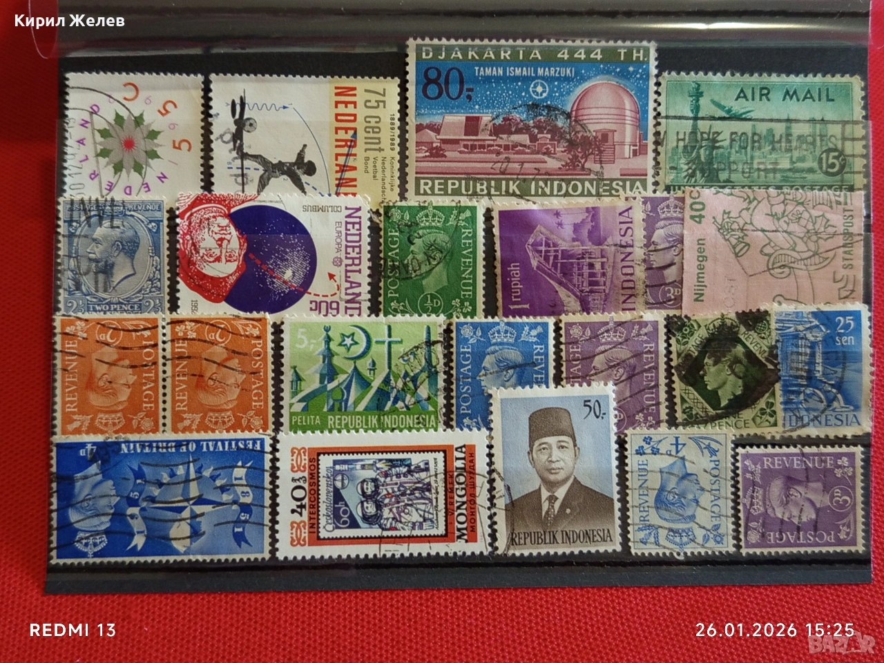 Стари пощенски марки от цял свят смесени МОНГОЛИЯ, НЕДЕРЛАНДИЯ, АМЕРИКА за КОЛЕКЦИЯ 51986, снимка 1