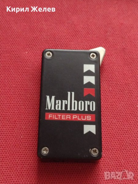 КРАСИВА СТИЛНА МЕТАЛНА ЗАПАЛКА РАБОТИ MARLBORO FILTER PLUS ПЕРФЕКТНО СЪСТОЯНИЕ 7387, снимка 1